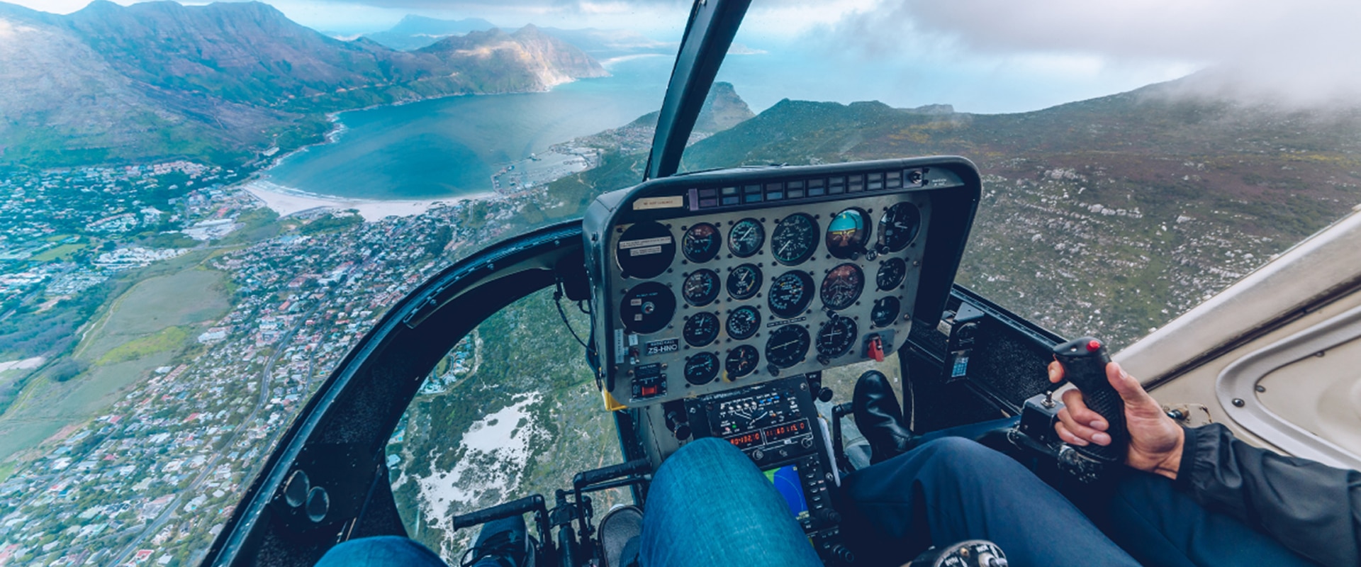 Entre em um helicóptero e pouse no Cape Point para um delicioso piquenique